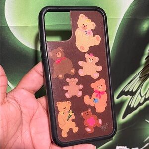Cute Bear Design Phone Case - Brown